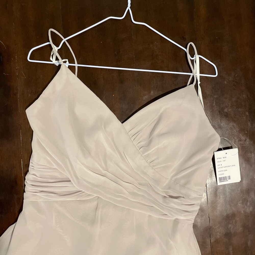 Bridesmaid dress.